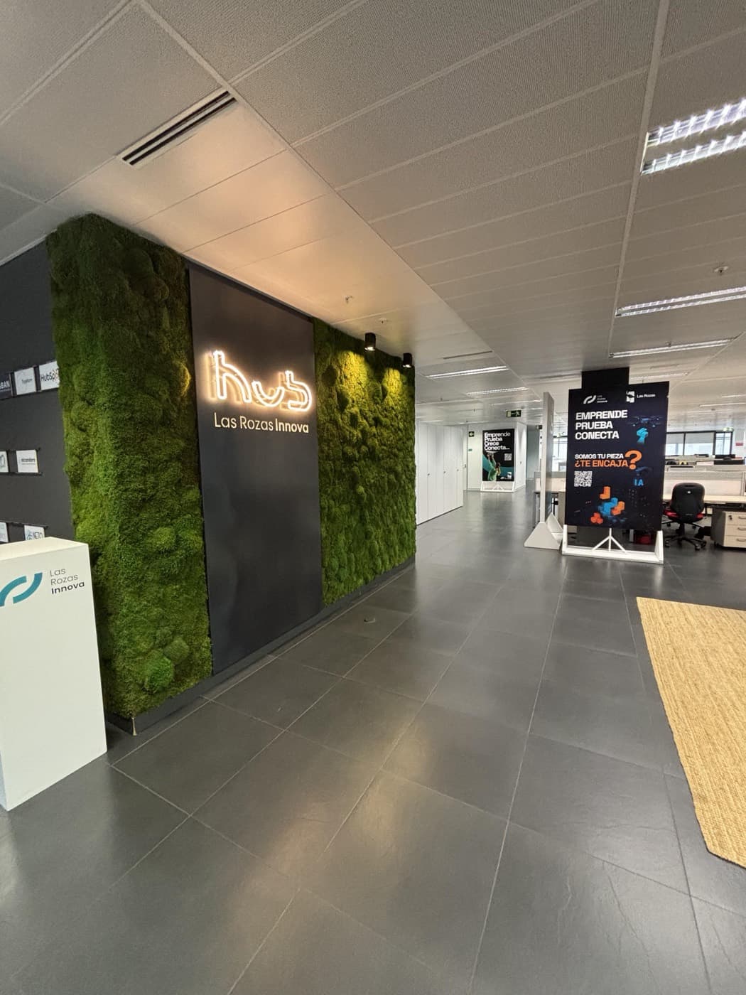 Oficinas del hub Las Rozas Innova, donde impartí la formación